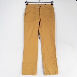 Tommy Jeans Pants Juniors 5 Tan Straight Leg Cotton Canvas Mid Rise Casual